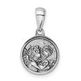 thumbnail image 1 of Sterling Silver Rhodium-Plated Angels Circle Pendant, 1 of 1