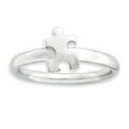 thumbnail image 1 of Sterling Silver Rhodium-Plated Awareness Puzzle Piece Ring, 1 of 5