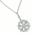 thumbnail image 1 of Sterling Silver Rhodium-Plated CZ Brilliant Embers Fancy Necklace, 1 of 2