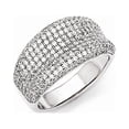thumbnail image 1 of Sterling Silver Rhodium-Plated CZ Brilliant Embers Ring, 1 of 1