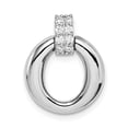 thumbnail image 1 of Sterling Silver Rhodium Plated CZ Pendant QP5155, 1 of 4
