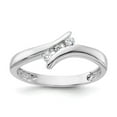 thumbnail image 1 of Sterling Silver Rhodium Plated CZ Ring, 1 of 6