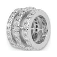 thumbnail image 1 of Sterling Silver Rhodium Plated CZ Slide, 1 of 2