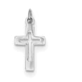 thumbnail image 1 of Sterling Silver Rhodium-Plated Cross Pendant (20.2 X 9.47) Made In United States qc7213, 1 of 3