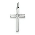 thumbnail image 1 of Sterling Silver Rhodium-Plated Cross Pendant Made In Thailand qc8146, 1 of 2