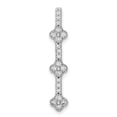 thumbnail image 1 of Sterling Silver Rhodium Plated Cubic Zirconia Pendant, 1 of 3