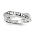 thumbnail image 1 of Sterling Silver Rhodium Plated Cubic Zirconia Ring, 1 of 1