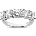 thumbnail image 1 of Sterling Silver Rhodium-Plated Cz 5-Stone Ring (Size 8) Made In China qr1300-8, 1 of 5