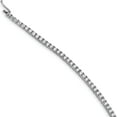 thumbnail image 1 of Sterling Silver Rhodium Plated Cz 54 Stone 7In Bracelet (7 X 3.52) Made In Indonesia qg3489-7, 1 of 5