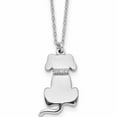 thumbnail image 1 of Sterling Silver Rhodium-Plated Cz Dog Necklace Made In India -Jewelry By Sweet Pea, 1 of 6