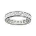 thumbnail image 1 of Sterling Silver Rhodium-Plated Cz Eternity Band (Size 8) Made In China qr1971-8, 1 of 3