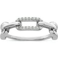 thumbnail image 1 of Sterling Silver Rhodium-Plated Cz Link Ringsize 7 - Jbsp, 1 of 5