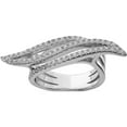thumbnail image 1 of Sterling Silver Rhodium-Plated Cz Ring (Size 6) Made In China qr6613-6, 1 of 5