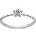 thumbnail image 1 of Sterling Silver Rhodium Plated Cz Star Ringsize 6 - Jbsp, 1 of 5