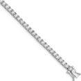 thumbnail image 1 of Sterling Silver Rhodium-Plated Cz Tennis Bracelet Made In China qx355cz, 1 of 5