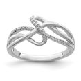 thumbnail image 1 of Sterling Silver Rhodium Plated Diamond Fashion Ring, 1 of 6