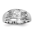 thumbnail image 1 of Sterling Silver Rhodium Plated Diamond Men's Ring QR5077, 1 of 4