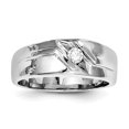 thumbnail image 1 of Sterling Silver Rhodium Plated Diamond Men's Ring QR5079, 1 of 2