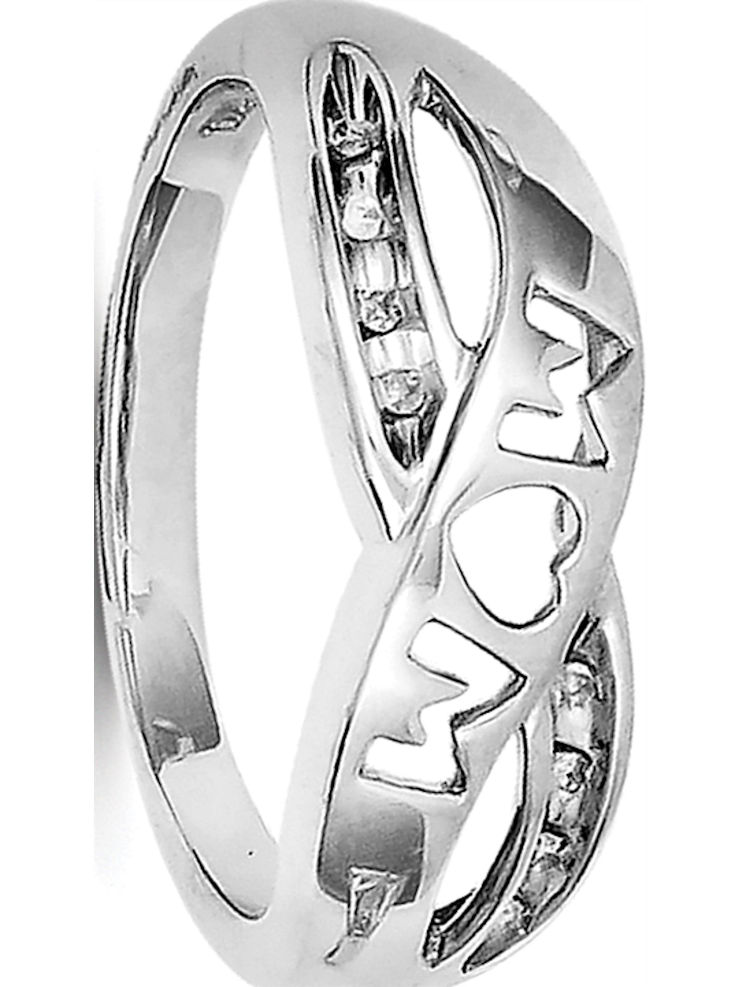 Sterling silver 2024 mom ring