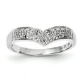thumbnail image 1 of Sterling Silver Rhodium Plated Diamond Ring QR4799, 1 of 2