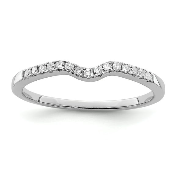 Sterling Silver Rhodium Plated Diamond Wrap Ring QR4790