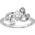 thumbnail image 1 of Sterling Silver Rhodium-Plated Fancy Cz Ringsize 6 (Width 1.6) - Jbsp, 1 of 5