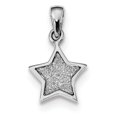 thumbnail image 1 of Sterling Silver Rhodium-Plated Glitter Enamel Fabric Star Pendant (22 X 11) Made In India qc9226, 1 of 5