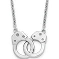 thumbnail image 1 of Sterling Silver Rhodium-Plated Handcuff Necklace Made In China qg4450-18, 1 of 5