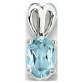 thumbnail image 1 of Sterling Silver Rhodium-Plated Light Swiss Blue Topaz Pendant (11 X 4) Made In China qbpd20dec, 1 of 2