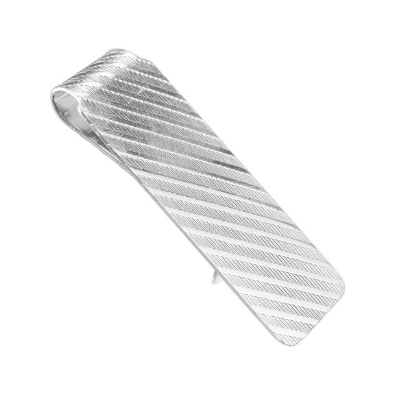 Gem & Harmony Sterling Silver Rhodium Plated Money Clip for Men