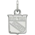 thumbnail image 1 of Sterling Silver Rhodium Plated NHL LogoArt New York Rangers XS Pendant, 1 of 5