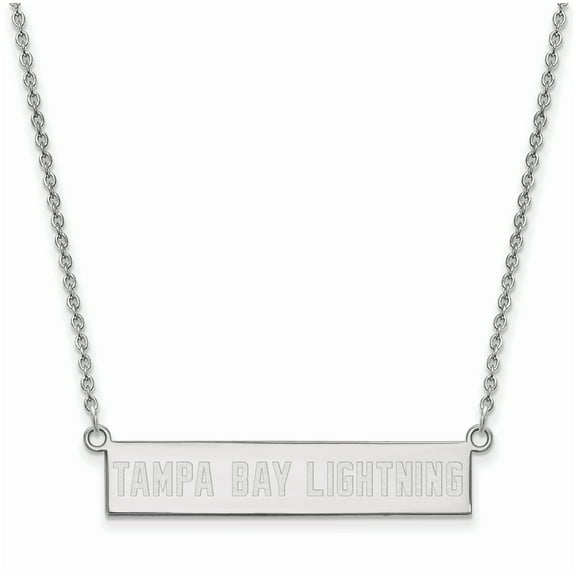 Women's Tampa Bay Lightning Sterling Silver Small Bar Necklace