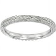 thumbnail image 1 of Sterling Silver Rhodium-Plated Patterned Ring, 1 of 9