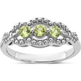 thumbnail image 1 of Sterling Silver Rhodium-Plated Peridot Ringsize 8 (Width 2.48) - Jbsp, 1 of 5