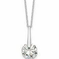 thumbnail image 1 of Sterling Silver Rhodium-Plated Polished Cz Fancy 16In Plus 2In Ext Necklace Made In China -Jewelry By Sweet Pea, 1 of 6