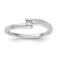 thumbnail image 1 of Sterling Silver Rhodium Plated Polished Diamond Ring QR6432, 1 of 6
