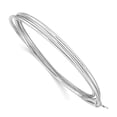 thumbnail image 1 of Sterling Silver Rhodium Plated Polished Intertwined Bangle Bracelet, 1 of 3