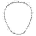 thumbnail image 1 of Sterling Silver Rhodium-Plated Polished and Textured Link Necklace, 1 of 3