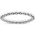 thumbnail image 1 of Sterling Silver Rhodium Plated Ring (Size 7) Made In Thailand qr6913-7, 1 of 5