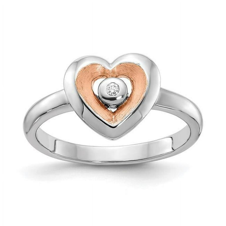 Rose rhodium hot sale sterling silver