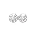 thumbnail image 1 of Sterling Silver Rhodium Plated Round Hoop Design Earrings - 11.4 Grams, 1 of 2