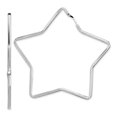 thumbnail image 1 of Sterling Silver Rhodium-Plated Star Hoop Earrings, 1 of 3
