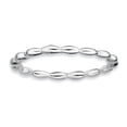 thumbnail image 1 of Sterling Silver Rhodium Rice Bead Ring, 1 of 8