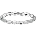 thumbnail image 1 of Sterling Silver Rhodium Rice Ring, 1 of 11