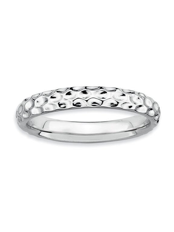 Sterling Silver Rhodium Ring