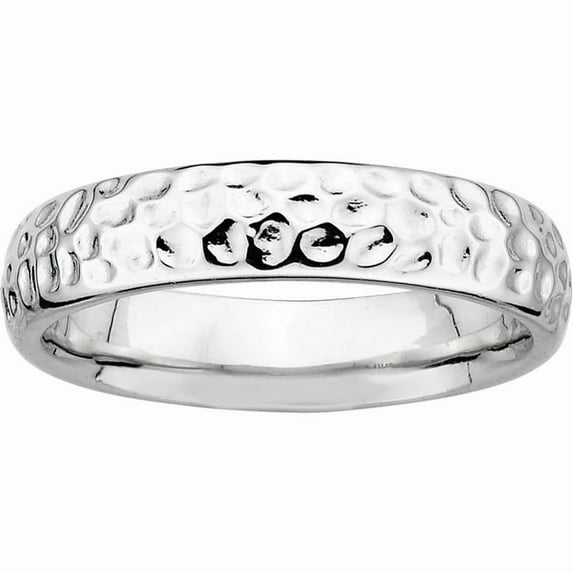 Sterling Silver Rhodium Ring