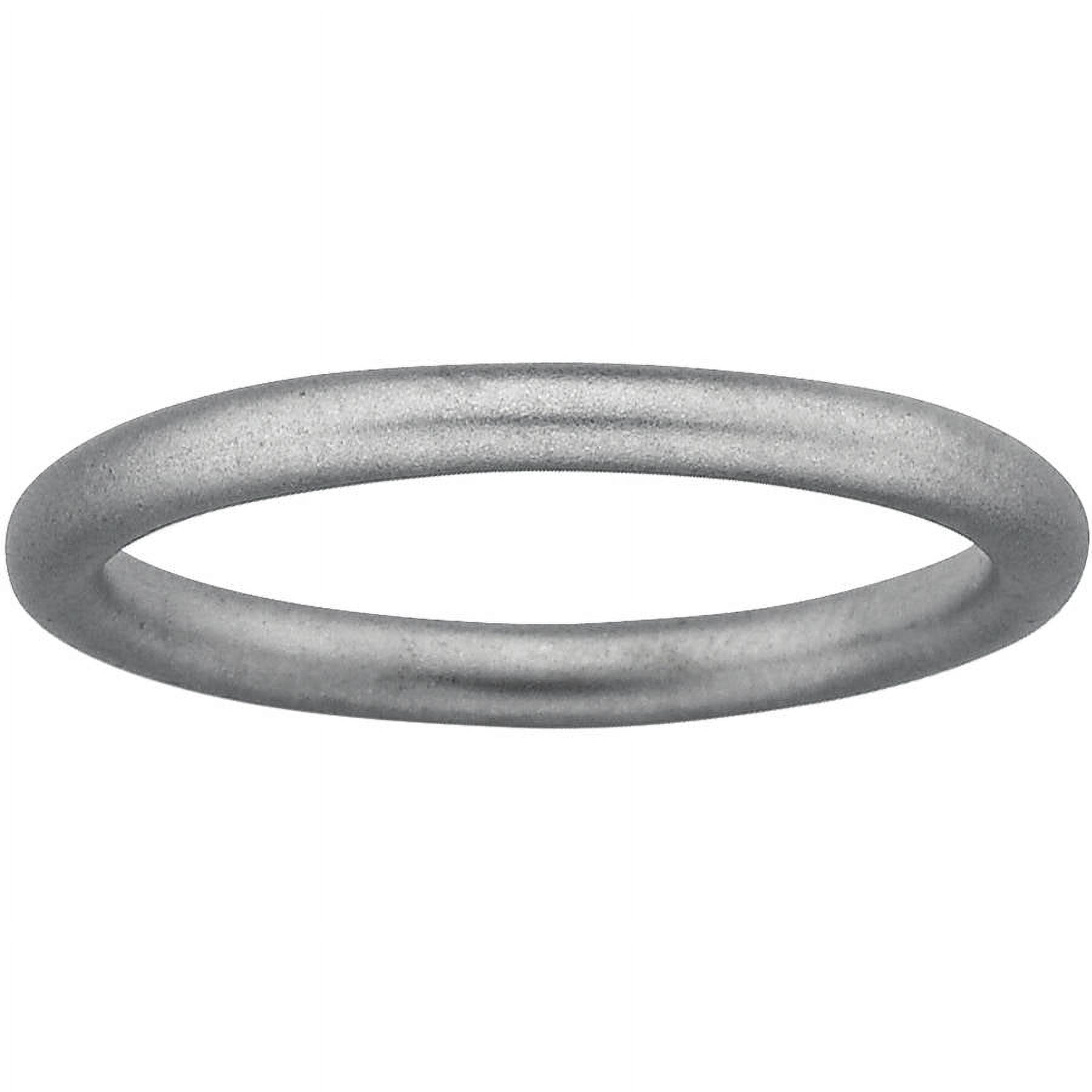 Sterling Silver Rhodium Satin Ring
