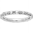 thumbnail image 1 of Sterling Silver Rhodium Textured Ring, 1 of 7