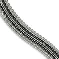 thumbnail image 1 of Sterling Silver Rhodium and Ruthenium-plated Multi Strand Bracelet - 7.8 Grams - 7.5 Inch, 1 of 2
