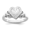 thumbnail image 1 of Sterling Silver Rhodium-plated 10mm Locket Ring - Size 7, 1 of 3